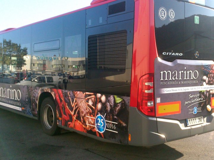 La imagen de Pescados Marino recorre Logroño